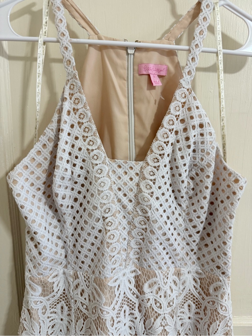 Lilly Pulitzer White Crochet Lace Halter Dress - Picture 9 of 15